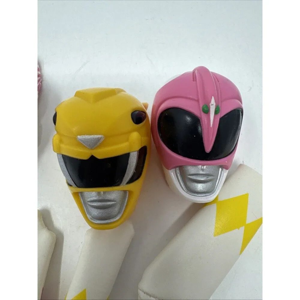 Pink Power Ranger Doll Kimberly & Trini Yellow Helmet 1994 Bandai Replacement